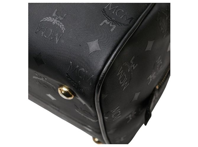 Borsa 2way MCM Visetos Logogram in nylon e pelle - vista 5