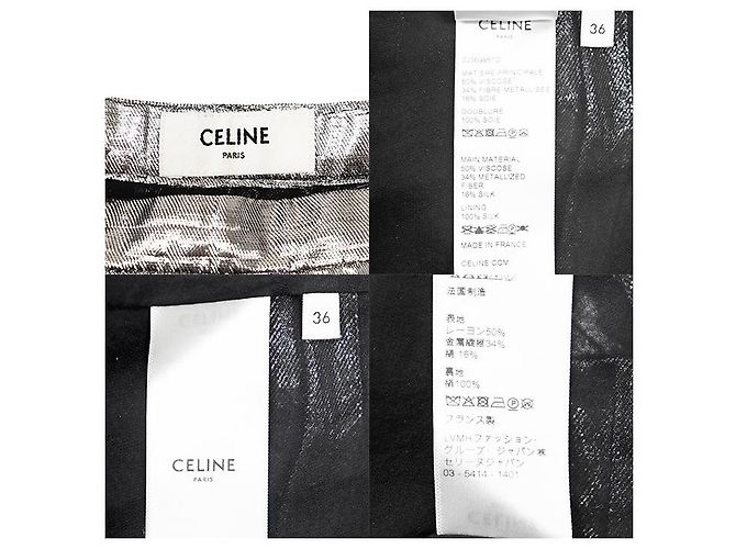 Céline Celine Plisse-Rock aus Metallicfasern - Ansicht 10