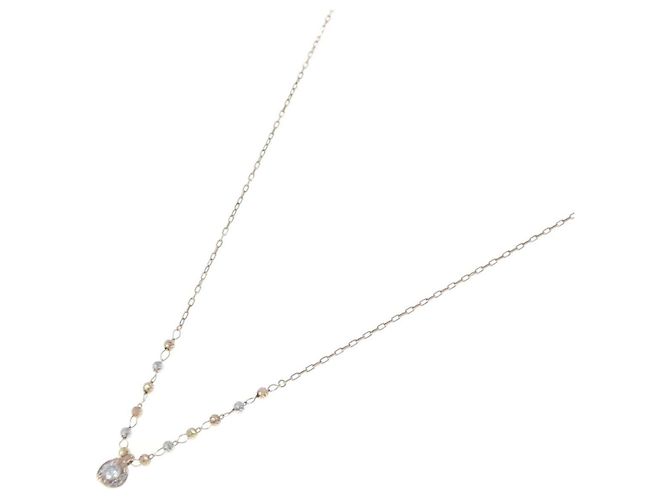 Autre Marque K10 Dreifarbgold-Diamantcollier - Ansicht 2