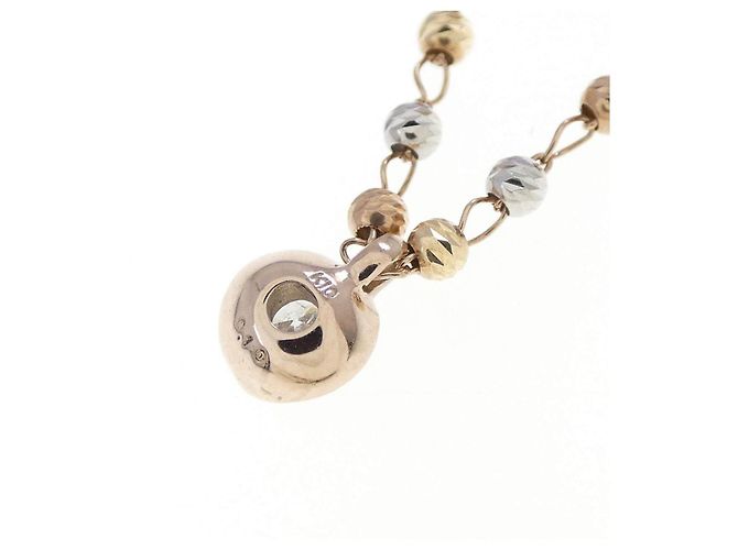 Autre Marque K10 Dreifarbgold-Diamantcollier - Ansicht 4