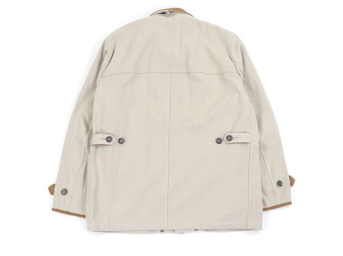 Autre Marque Chaqueta de caza NICENESS LORAN de algodón espiga y cuero de vaca - vista 4