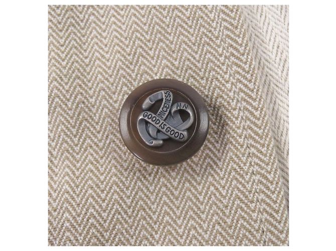 Autre Marque Chaqueta de caza NICENESS LORAN de algodón espiga y cuero de vaca - vista 5