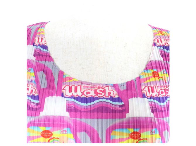 Issey Miyake PLEATS PLEASE PLEATS PLEASE T-shirt Polyester Sleeveless Top - vista 4