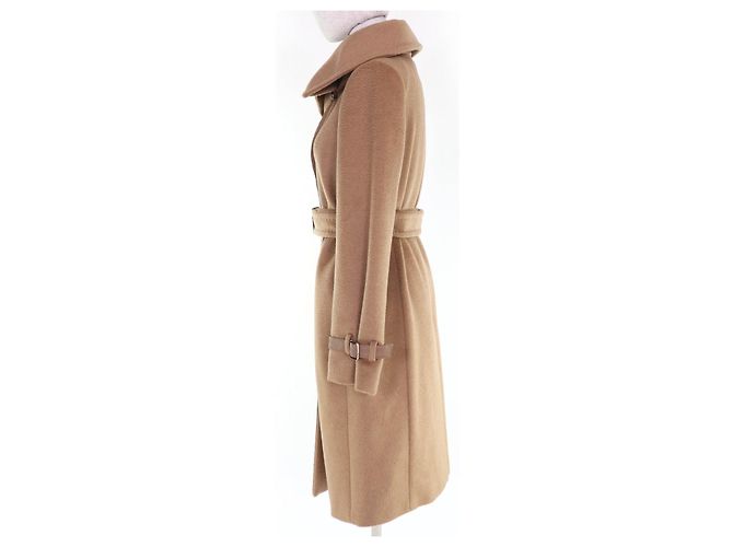 Abrigo Max Mara Camel Beige Viscosa - vista 2