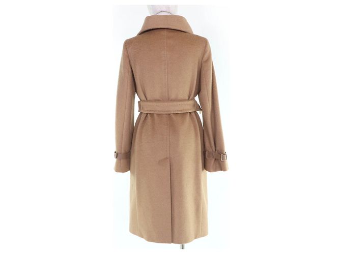 Abrigo Max Mara Camel Beige Viscosa - vista 3