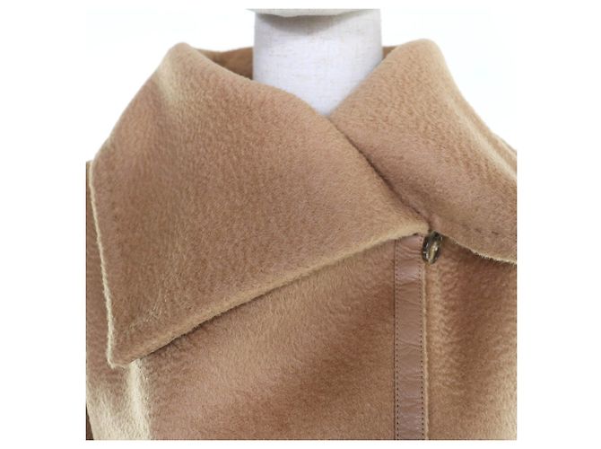 Abrigo Max Mara Camel Beige Viscosa - vista 4