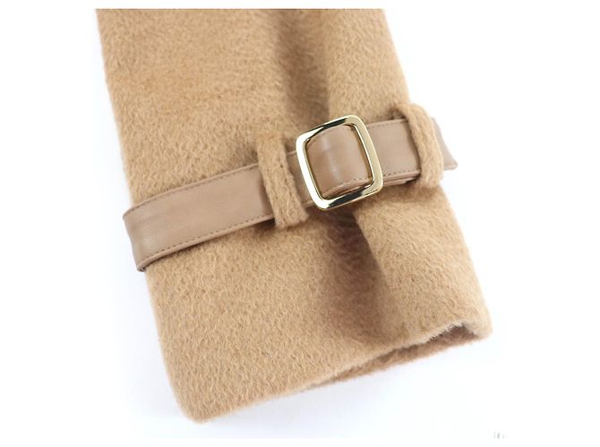 Abrigo Max Mara Camel Beige Viscosa - vista 6