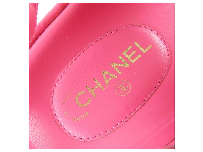 Sandali in pelle e tweed CHANEL COCO Mark - vista 10