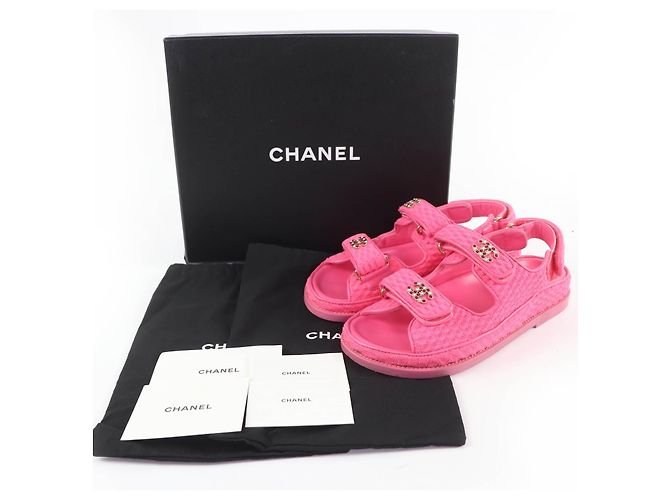 Sandali in pelle e tweed CHANEL COCO Mark - vista 2