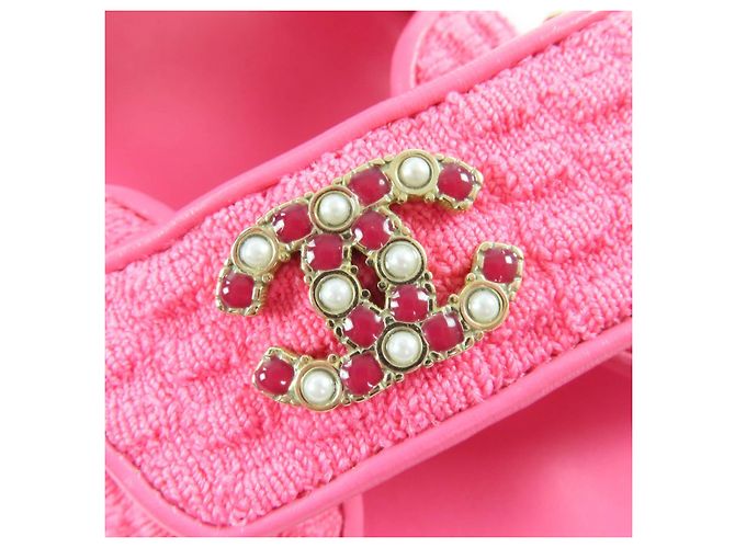Sandali in pelle e tweed CHANEL COCO Mark - vista 9