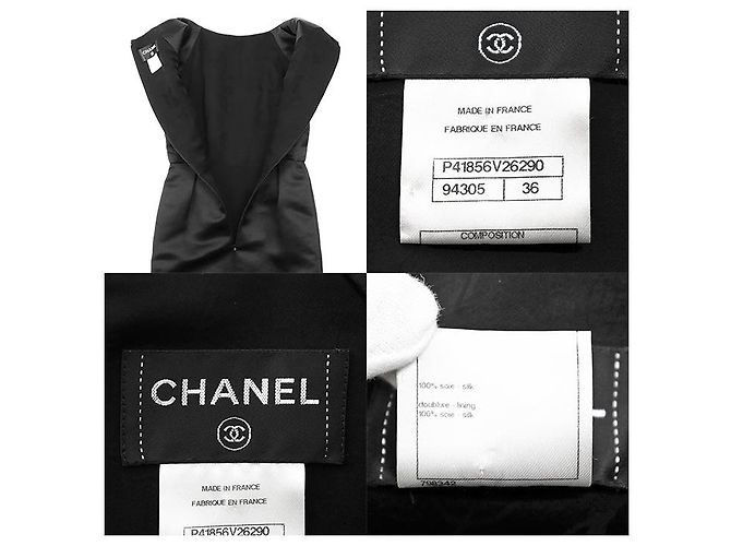 Vestido de seda CHANEL P41856 - vista 10