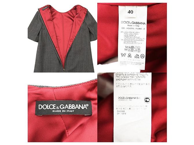 Dolce & Gabbana Abito Dolce&Gabbana in lana e cotone con pizzo floreale - vista 10