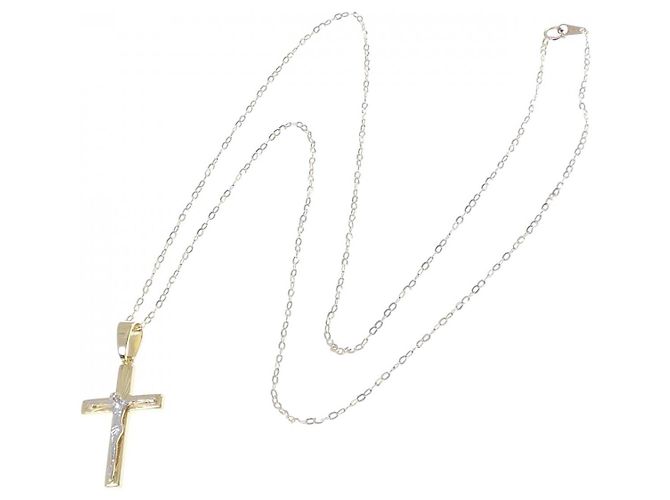 Autre Marque Collana Croce Au750 - vista 6