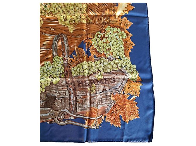 Carré Hermès Vendanges in seta 90cm - vista 4