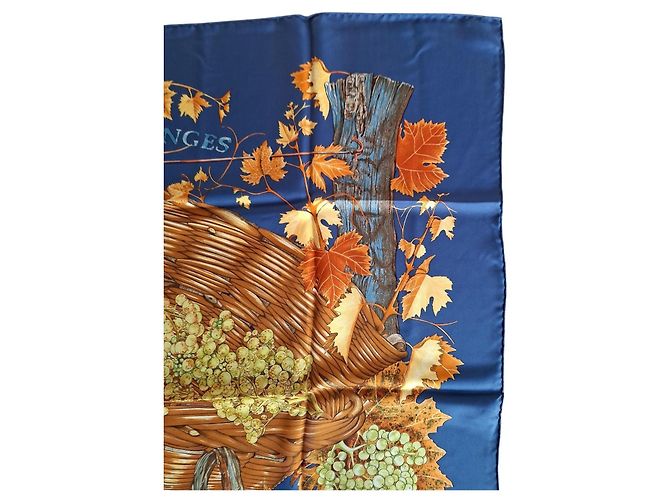 Carré Hermès Vendanges in seta 90cm - vista 5