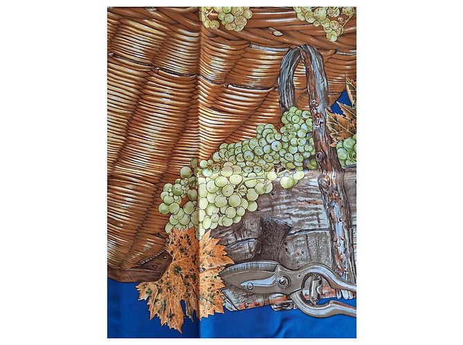 Carré Hermès Vendanges in seta 90cm - vista 9