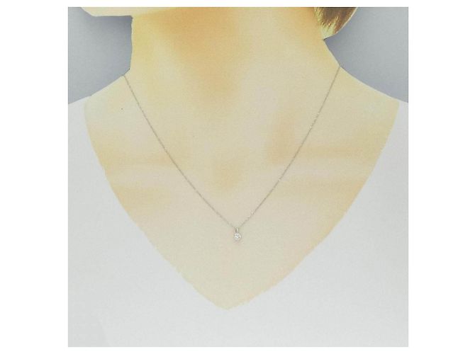 Autre Marque Au750 Weißgold-Diamantkette - Ansicht 6
