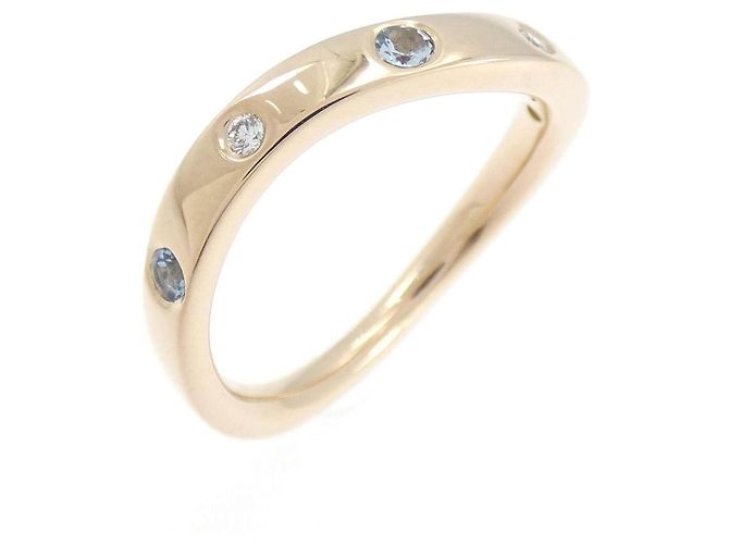 Autre Marque Anello 4°C Au750 Acqua Marina e Diamante - vista 6