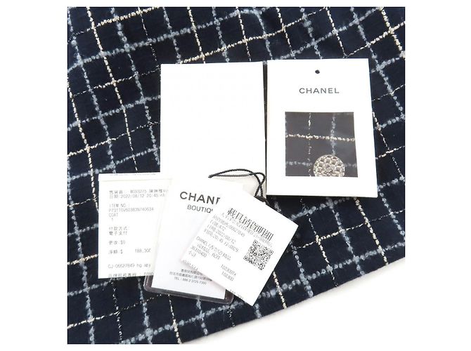 Abrigo de tweed de lana estilo pasarela CHANEL - vista 12