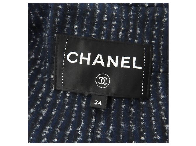 Abrigo de tweed de lana estilo pasarela CHANEL - vista 9