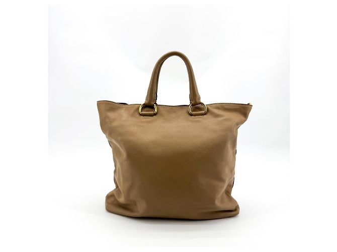 Prada Borsa Tote in Pelle Vitello Phenix Nero Large phenix leather Large - vista 2