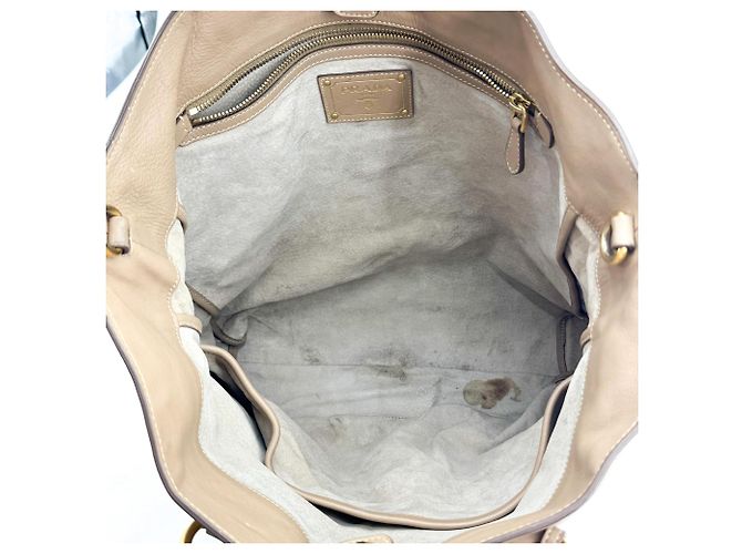 Prada Borsa Tote in Pelle Vitello Phenix Nero Large phenix leather Large - vista 5