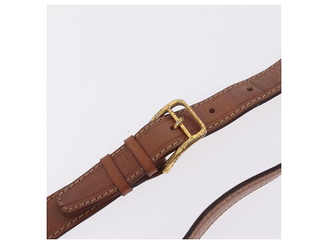 Céline CELINE Macadam Canvas Shoulder Bag PVC Leather Brown Gold - vista 10