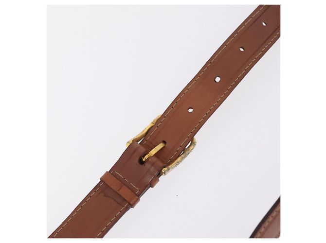Céline CELINE Macadam Canvas Shoulder Bag PVC Leather Brown Gold - vista 9