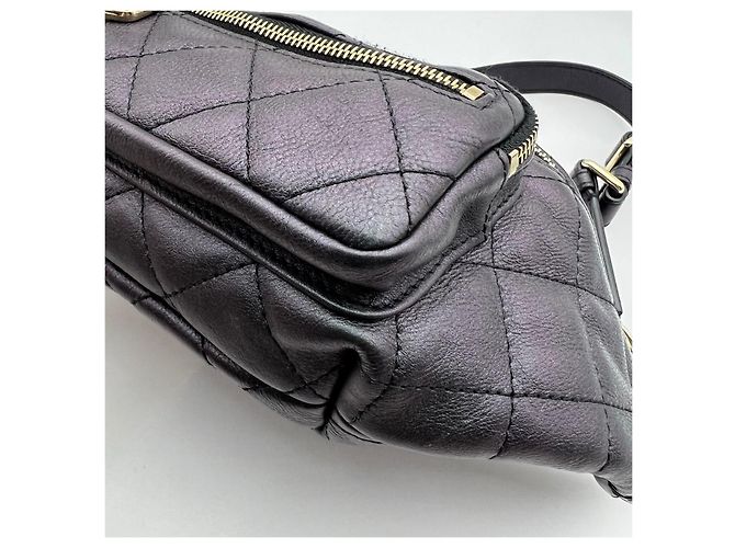 Borsello da vita Chanel in pelle matelassé nera - vista 10