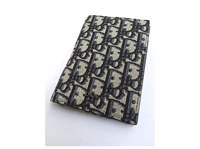 Cover per passaporto Dior Beige e Nero Oblique Jacquard - vista 2