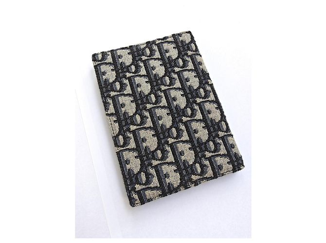Cover per passaporto Dior Beige e Nero Oblique Jacquard - vista 8