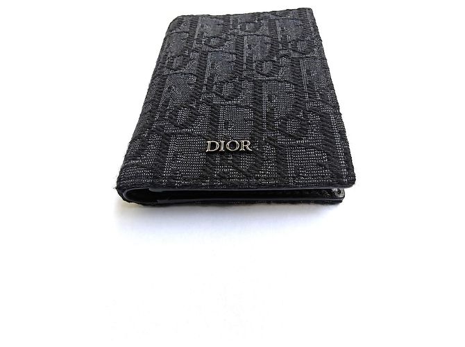 Tarjetero Dior Bifold Black Dior Oblique Jacquard - vista 13