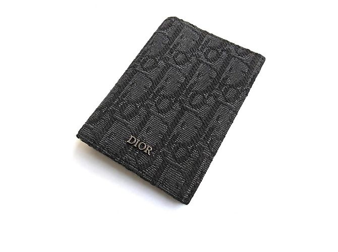 Tarjetero Dior Bifold Black Dior Oblique Jacquard - vista 3