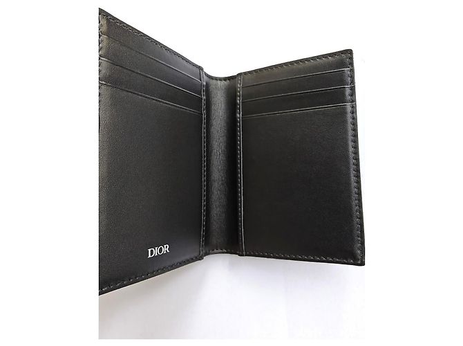 Tarjetero Dior Bifold Black Dior Oblique Jacquard - vista 8