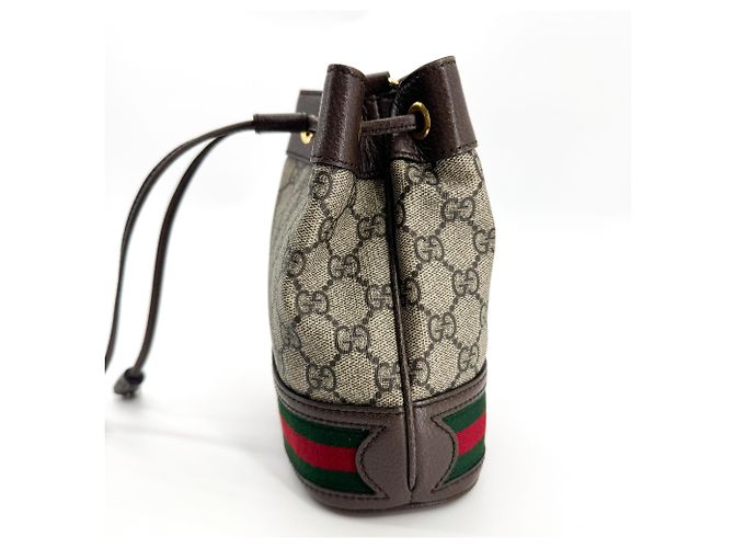 Gucci Ophidia Bucket GG Coated Canvas Mini - vista 3