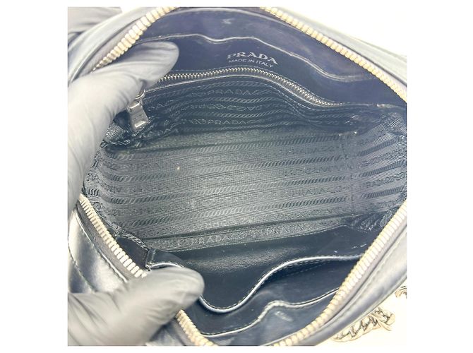 Prada Camera Diagramme Quilted Leather Small - vista 5
