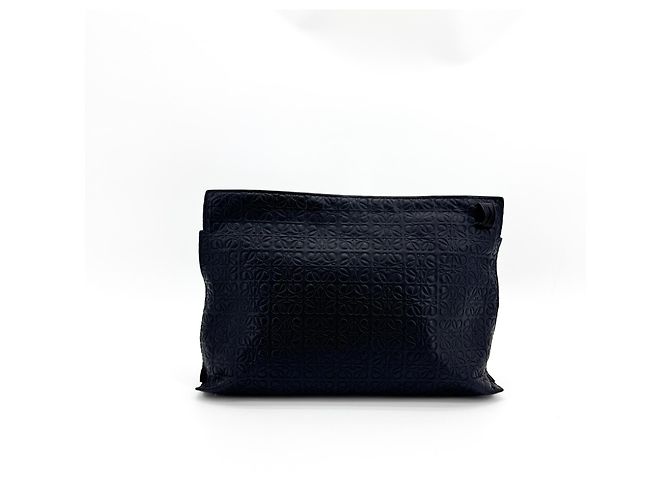 Pouch T Loewe in vernice con Anagram embossed - vista 2