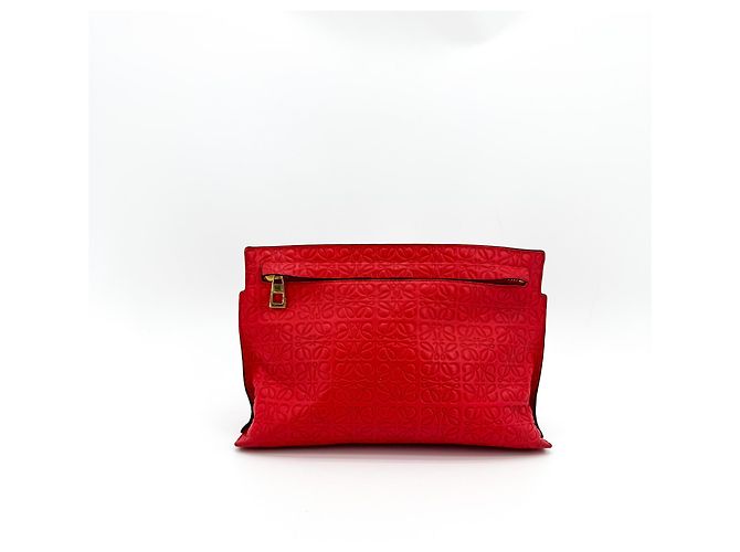 Loewe T Messenger Anagram Leder geprägt Medium - Ansicht 2