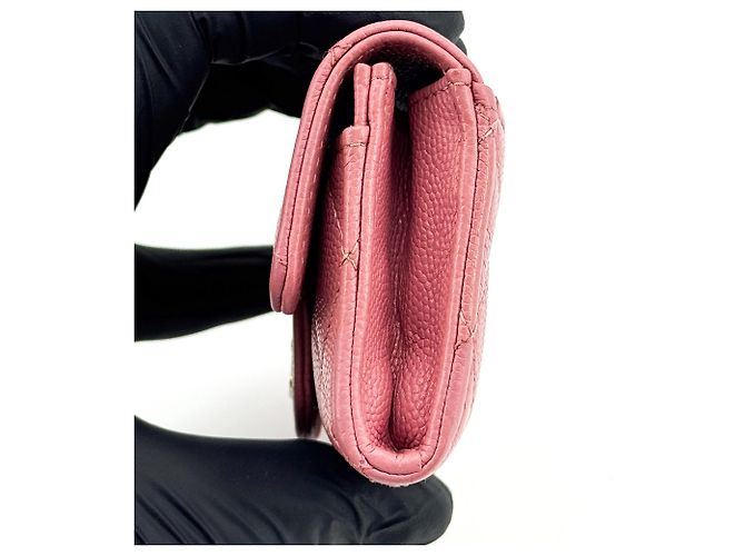 Chanel Classic Flap Card Case Quilted Caviar - vista 4