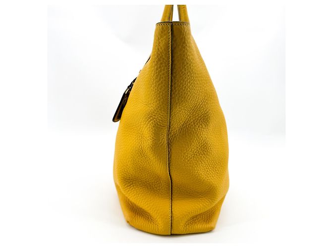 Prada Tote Convertible in Pelle con Tasca Anteriore Large - vista 3