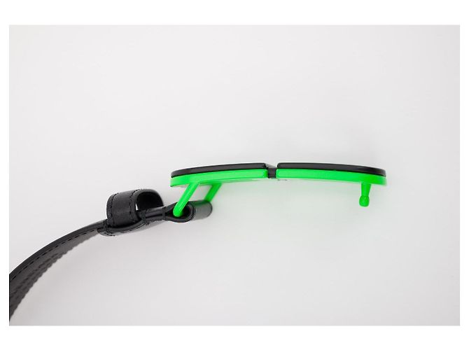 Balenciaga BB Hourglass Large Belt Matte Black Neon Green - vista 5