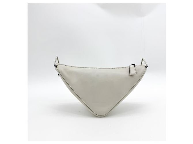 Prada Triangle Logo Zip Leather Small - vista 2