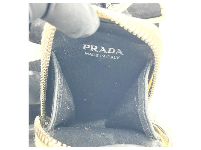 Prada Triangle Logo Zip Leather Small - vista 7