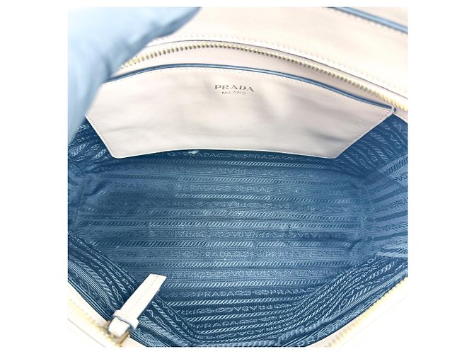 Borsa Tote Prada Vintage in Pelle - vista 7