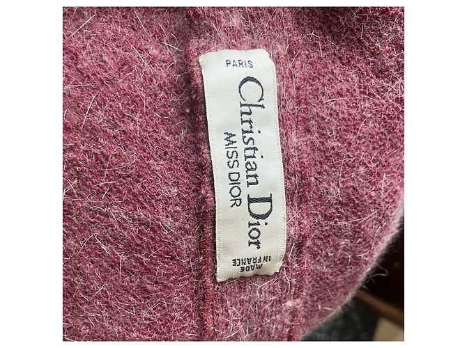 Christian Dior Set Cardigan e Abito in Lana Rosa - vista 4