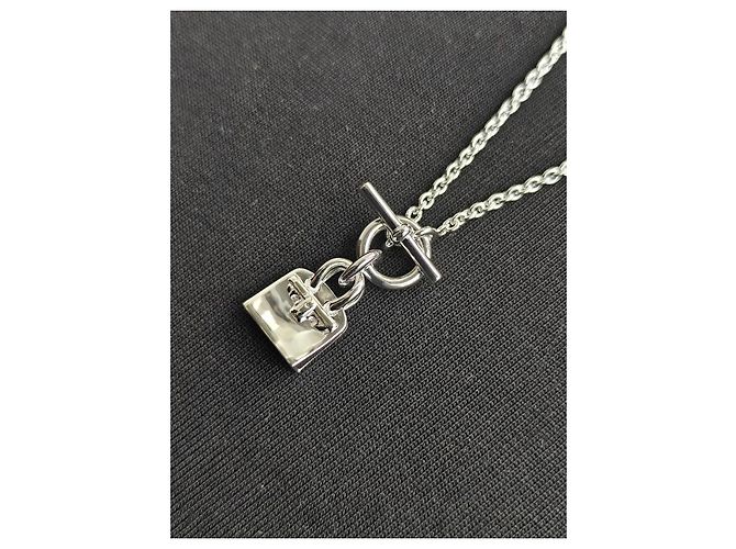 Hermès Hermes Amulettes Birkin 925 Silver Anhänger Halskette - Ansicht 2
