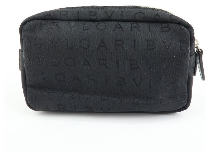 Bulgari Pouch Bvlgari Canvas Preto - vista 2