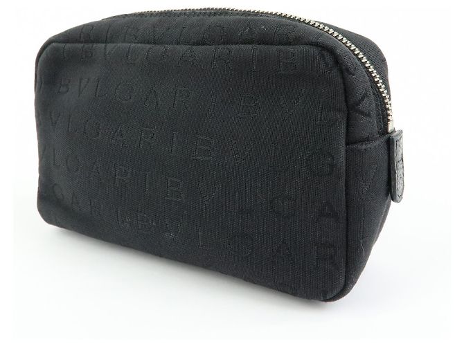Bulgari Pouch Bvlgari Canvas Preto - vista 3