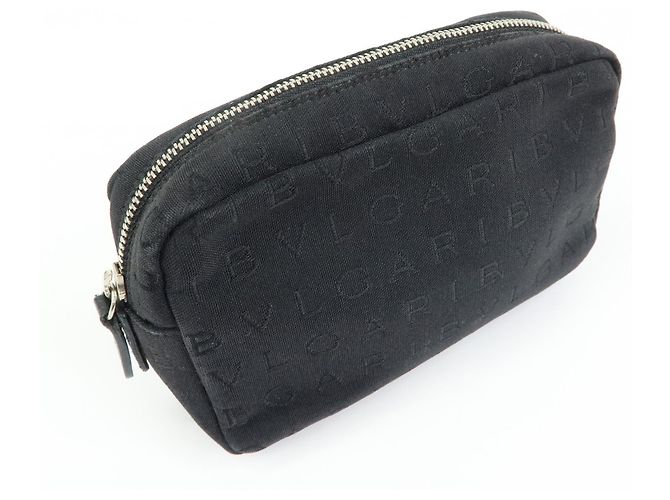 Bulgari Pouch Bvlgari Canvas Preto - vista 4