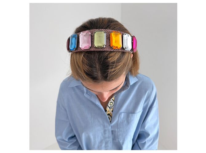 Autre Marque Butler & Wilson Fascia per Capelli con Cristalli - vista 6